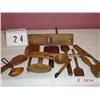 Image 1 : ASSORTED WOODEN KITCHEN UTENSILS - APPROXIMATELY (12) PIECES