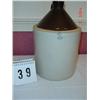 Image 1 : #2 (MARKED BLUE) CROCK JUG - APPROX. 15" X 9" DIAMETER