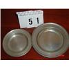 Image 1 : (2) PEWTER PLATES