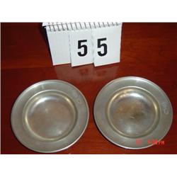 PEWTER PLATES - 6" diameter - Denmark