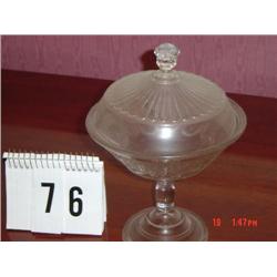 PRESSED GLASS PRESERVE STAND