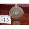 Image 1 : PRESSED GLASS PRESERVE STAND - PATTERNED?