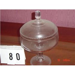 PRESSED GLASS PRESERVE STAND