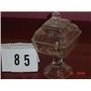 Image 1 : PRESSED GLASS PRESERVE STAND - SQUARED