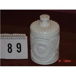 MILK GLASS BISCUIT JAR