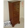Image 1 : 5 DRAWER CHEST - 39" high x 15 1/2" wide - inset knobs