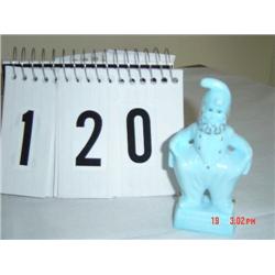 ESPECIALLY FOR YOU MARKED (M) (1983) - LIGHT BLUE CLOWN W/ GOLD PAINTING ON NECK RUFFLE