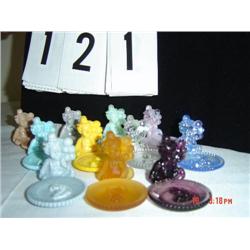 (12) MINI ALL THE WORLD LOVES A CLOWN - CLOWNS AND MATCHING PLATES + 1 WHITE CLOWN W/ COLORED BALLOO