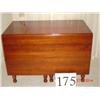 Image 1 : WILLET CHERRY DINING DROP-LEAF TABLE - 29" TALL X 44" WIDE X 72" LONG - SPIRAL TURNED LEGS