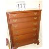 Image 1 : WILLETT 6 DRAWER CHERRY CHEST ON CHEST - 48" HIGH X 38" WIDE X 21" DEEP