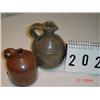 Image 1 : JUGS - HOMEMADE 1971 (HEAVY), 7" AND BROWN JUG - 5"