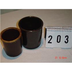 BROWN CROCKS - 4 1/2" and 5"