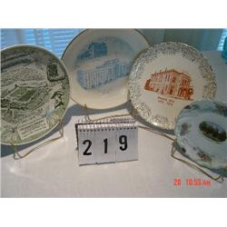 4 COMMEMORATIVE PLATES - 175th ANNIVERSARY OF FT GREENE VILLE (1795-1970); MIAMI VALLEY HOSPITAL, DA