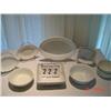Image 1 : J. & G. MEAKIN HANLEY (ENGLAND) IRONSTONE CHINA - 10 SERVING PIECES - 2 SQUARE BOWLS, 4 VARIOUS BOWL