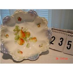 BAVARIAN SERVING BOWL WITH PEARS AND OTHER FRUIT