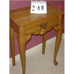 OAK 1 DRAWER TABLE (NEW)