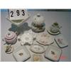 Image 1 : (12) ASSORTED CHINA AND IRONSTONE PIECES, INCLUDING (2) TEA LEAF SQUARE DISHES