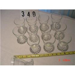 BOOPIE OR CANDLEWICK - (12) juice glasses - 4 1/2"