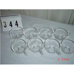 BOOPIE OR CANDLEWICK - (8) rounded punch cups