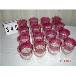 RUBY THUMBPRINT - (20) goblets