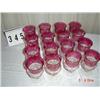 Image 1 : RUBY THUMBPRINT - (20) goblets