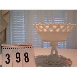 MILK GLASS COMPOTE