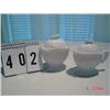 Image 1 : MILKGLASS COVERED CREAMER & SUGAR