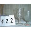 Image 1 : GOBLETS - (2) PRESSED GLASS