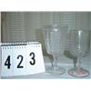 Image 1 : GOBLETS - (2) PRESSED GLASS