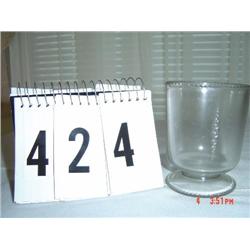 PRESSED GLASS SPOONER