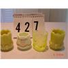 Image 1 : (4) TOOTHPICK HOLDERS - yellow
