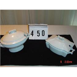 IRONSTONE COVERED DISH - 8", JOHNSON BROS. Ironstone covered dish 7 1/2"