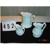 Image 1 : JOHNSON BROS. MILK PITCHER, (2) unmatching small creamers