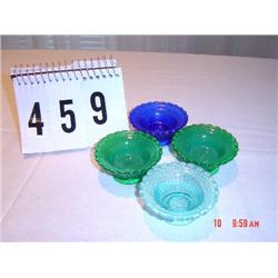 (4) DEGENHART Master Salts - (1) marking includes the "D" inside a heart within a cluster of dots fo