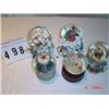 Image 1 : CHRISTMAS ITEMS - (5) various SNOW GLOBES
