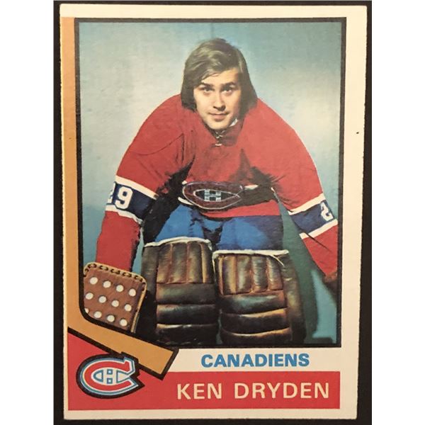 1974-75 TOPPS Ken Dryden (HOF)