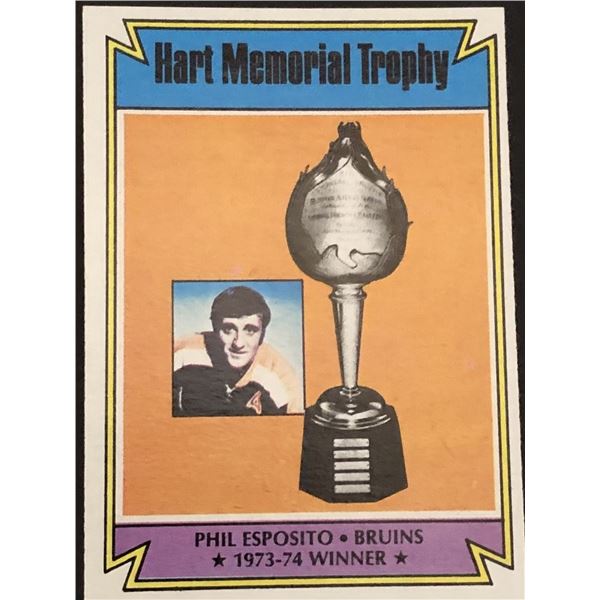 1974-75 TOPPS Phil Esposito AW (HOF)
