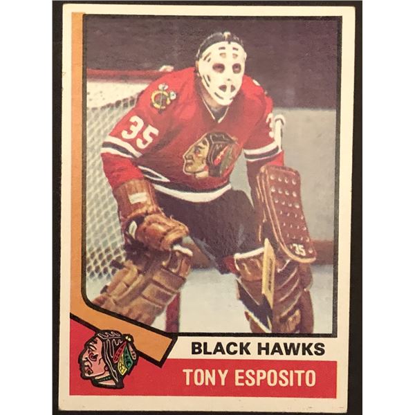 1974-75 TOPPS Tony Esposito (HOF)
