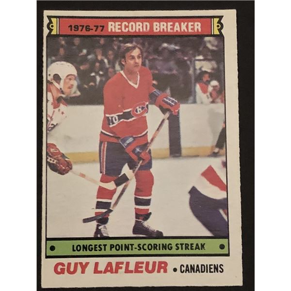 1977-78 O-PEE-CHEE Guy Lafleur RB (HOF)