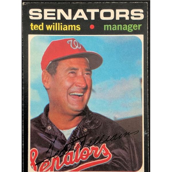 1971 O-PEE-CHEE Ted Williams (HOF)