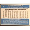 Image 2 : 1982 DONRUSS Dave Winfield (HOF)