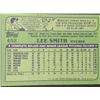 Image 2 : 1982 TOPPS Lee Smith (RC) (HOF)