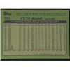 Image 2 : 1982 TOPPS Pete Rose (HOF)
