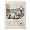 Image 1 : Woman on Boat Advertising Art for Dow Chemical.