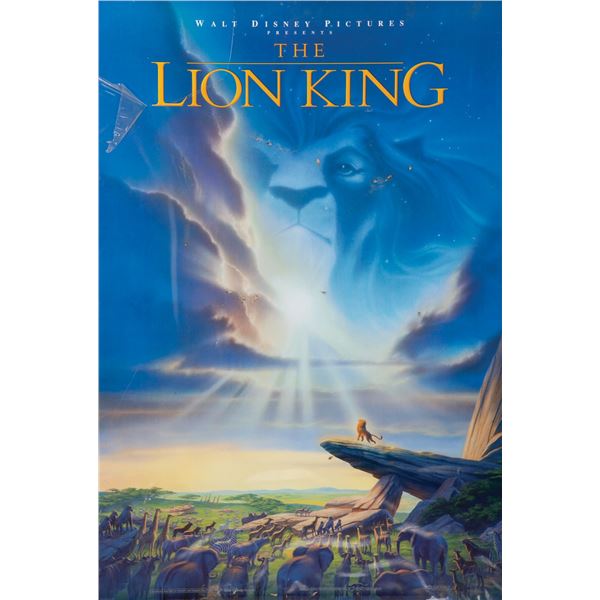 A "The Lion King" One Sheet Poster.