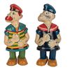 Image 1 : Pair of Popeye & Barnacle Bill Tin Litho Toys.