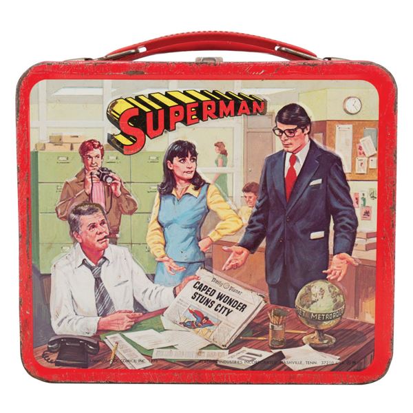 A Superman Metal Lunch Box.