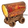 Image 1 : A Davy Crockett Covered Wagon Lamp.