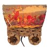 Image 4 : A Davy Crockett Covered Wagon Lamp.
