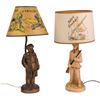 Image 1 : Pair of Davy Crockett Lamps by H.R. Becker & Remco.